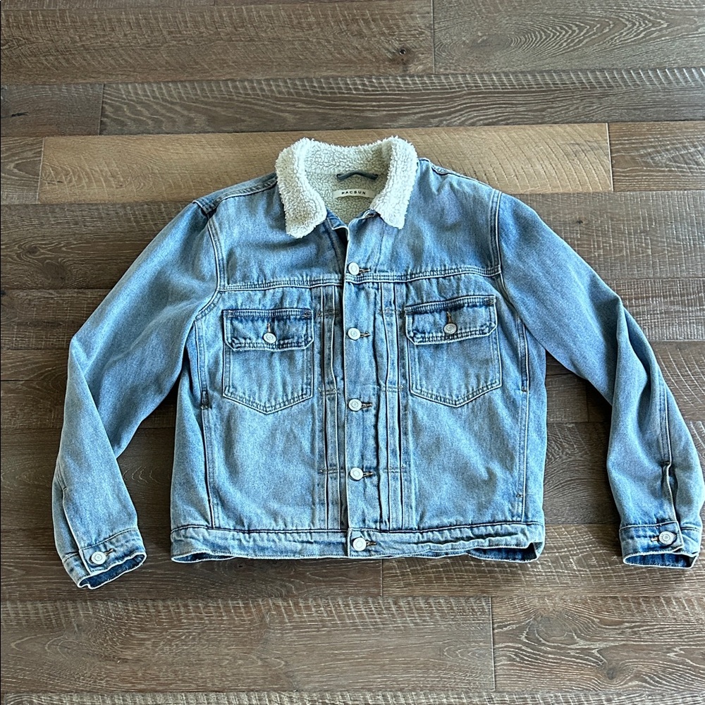 PacSun Sherpa-Lined Denim Jacket